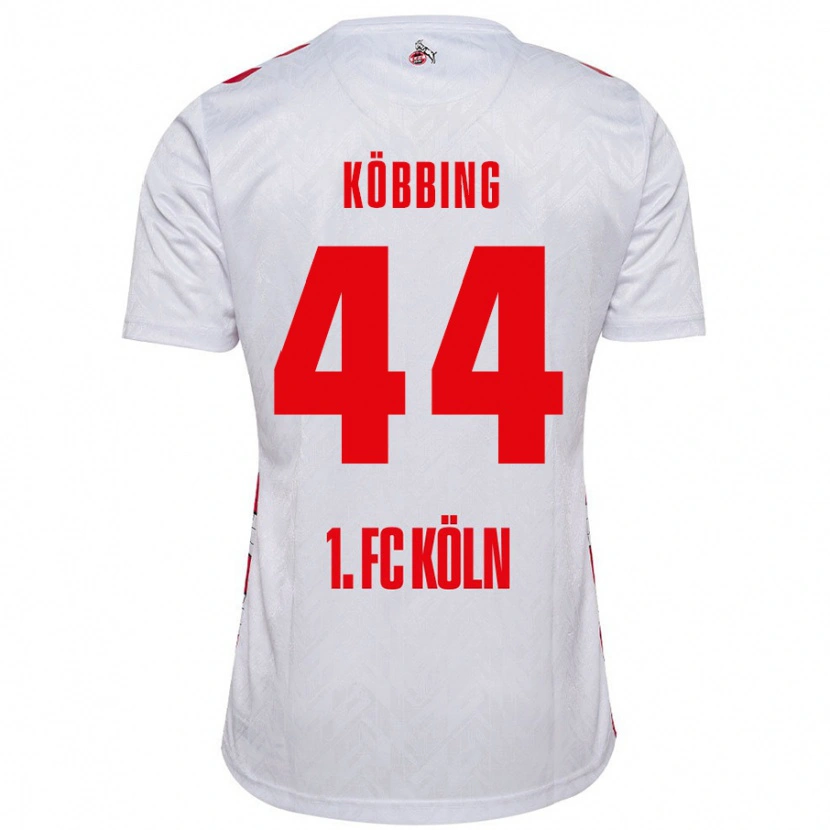 Danxen Kinderen Matthias Köbbing #44 Wit Rood Thuisshirt Thuistenue 2024/25 T-Shirt