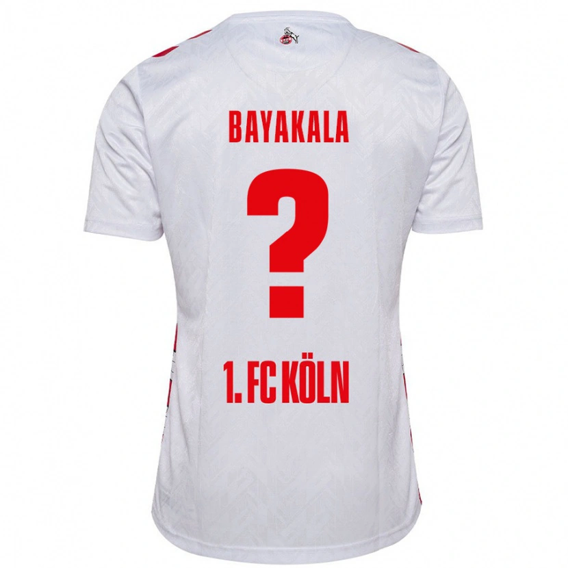 Danxen Kinderen Aaron Bayakala #0 Wit Rood Thuisshirt Thuistenue 2024/25 T-Shirt