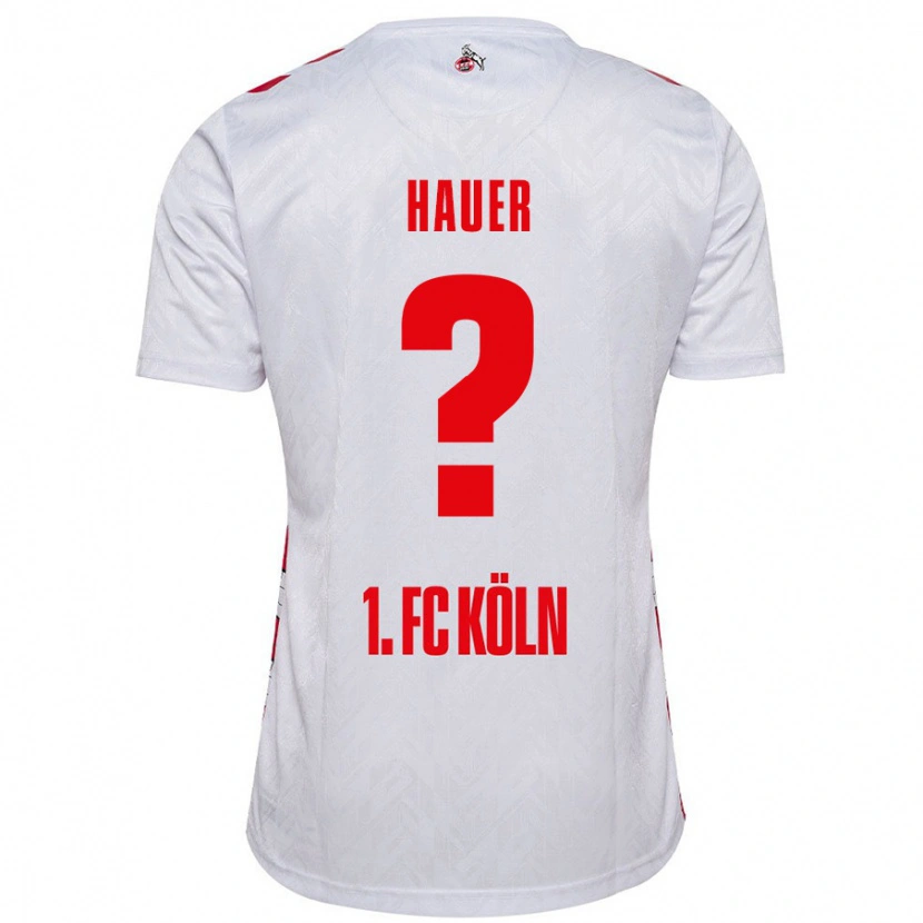 Danxen Kinderen Luis Hauer #0 Wit Rood Thuisshirt Thuistenue 2024/25 T-Shirt