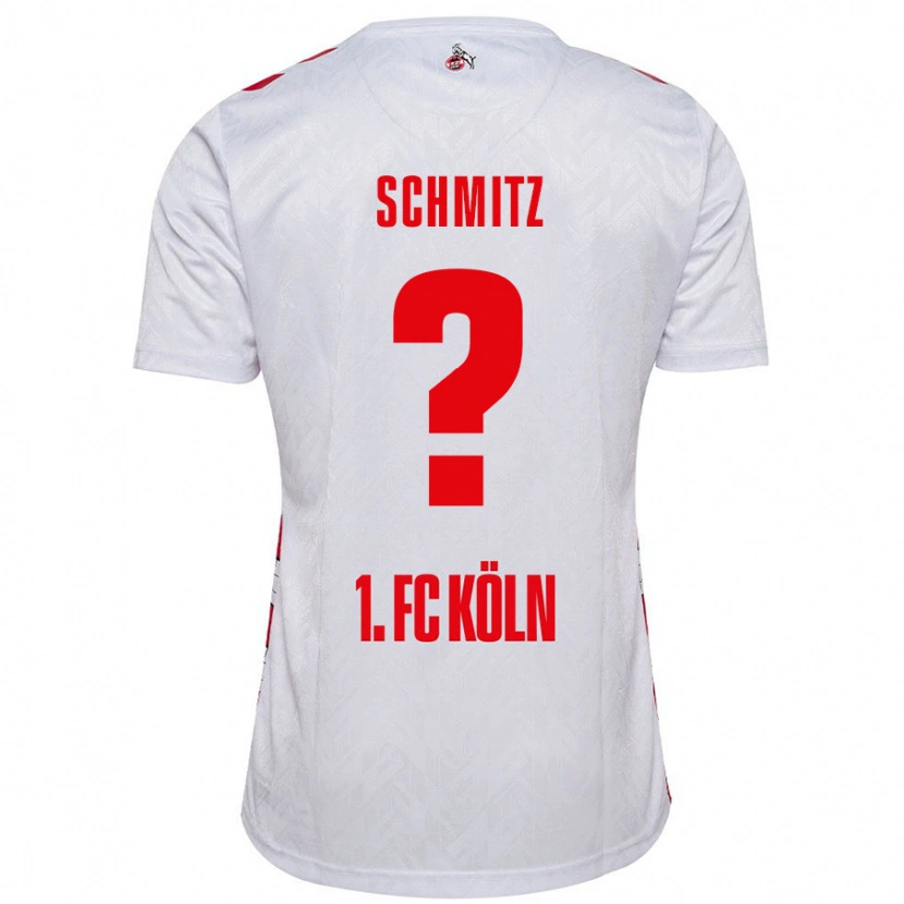 Danxen Kinderen Timo Schmitz #0 Wit Rood Thuisshirt Thuistenue 2024/25 T-Shirt