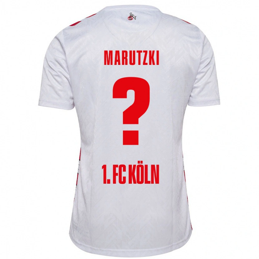 Danxen Kinderen Mikolaj Marutzki #0 Wit Rood Thuisshirt Thuistenue 2024/25 T-Shirt