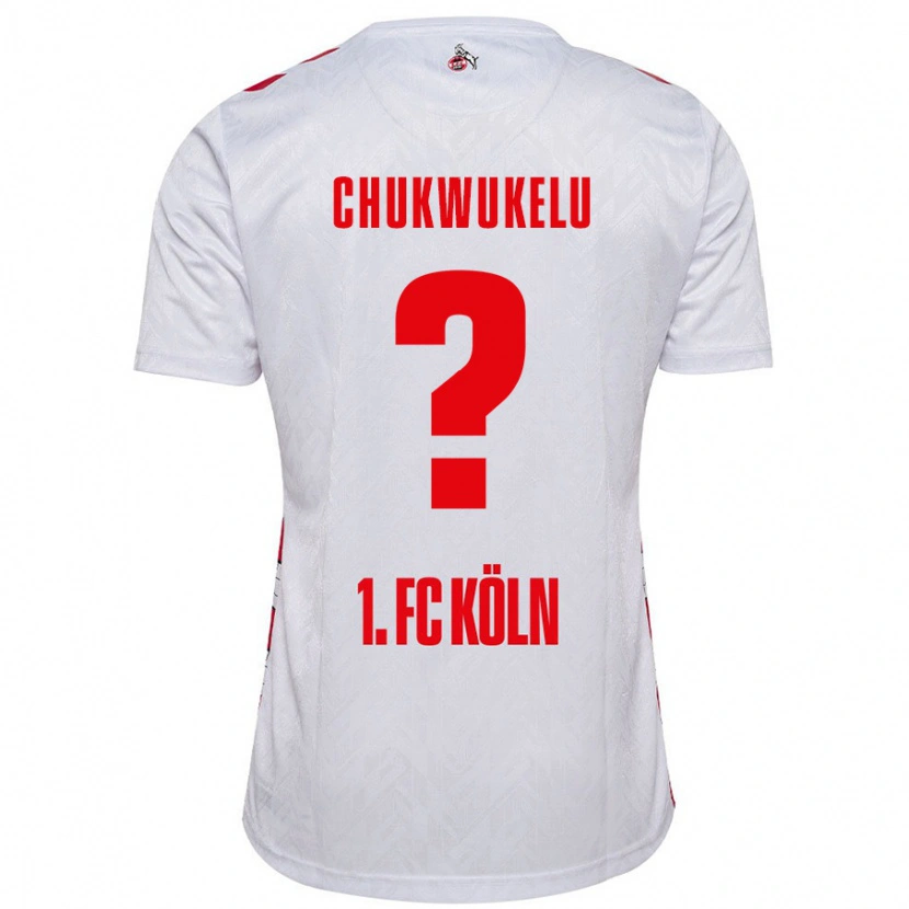 Danxen Kinderen Chinedu Chukwukelu #0 Wit Rood Thuisshirt Thuistenue 2024/25 T-Shirt