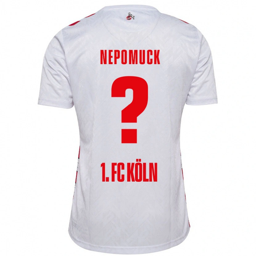 Danxen Kinderen Simon Nepomuck #0 Wit Rood Thuisshirt Thuistenue 2024/25 T-Shirt