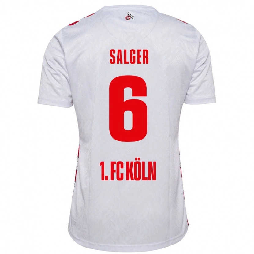 Danxen Kinderen Stephan Salger #6 Wit Rood Thuisshirt Thuistenue 2024/25 T-Shirt