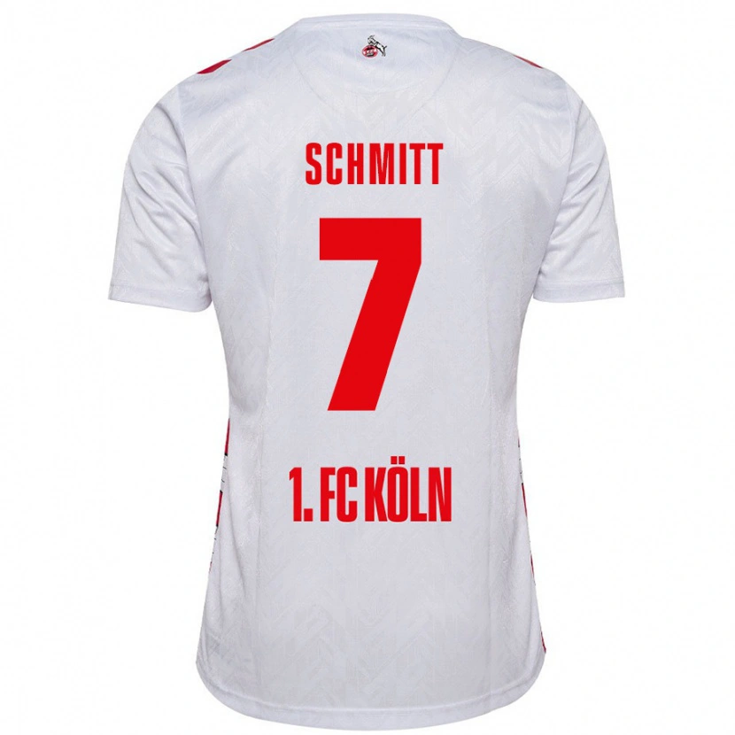 Danxen Kinderen Oliver Schmitt #7 Wit Rood Thuisshirt Thuistenue 2024/25 T-Shirt