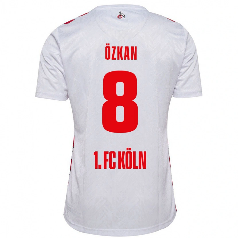 Danxen Kinderen Mikail Özkan #8 Wit Rood Thuisshirt Thuistenue 2024/25 T-Shirt