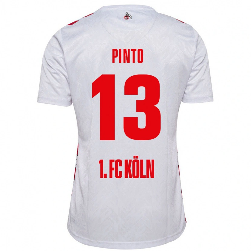 Danxen Kinderen João Pinto #13 Wit Rood Thuisshirt Thuistenue 2024/25 T-Shirt