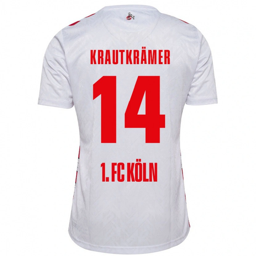 Danxen Kinderen Jakob Krautkrämer #14 Wit Rood Thuisshirt Thuistenue 2024/25 T-Shirt