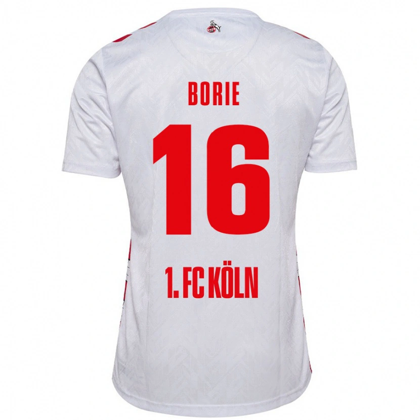 Danxen Kinderen Etienne Borie #16 Wit Rood Thuisshirt Thuistenue 2024/25 T-Shirt