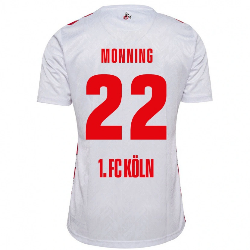 Danxen Kinderen Marlon Monning #22 Wit Rood Thuisshirt Thuistenue 2024/25 T-Shirt