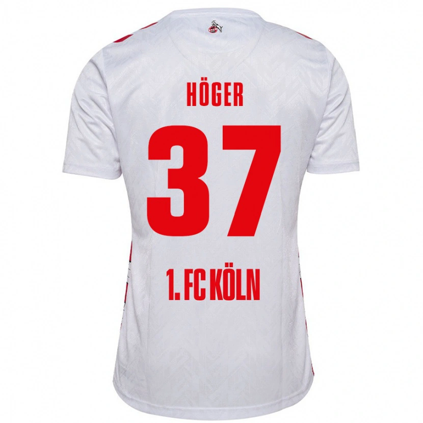 Danxen Kinderen Marco Höger #37 Wit Rood Thuisshirt Thuistenue 2024/25 T-Shirt