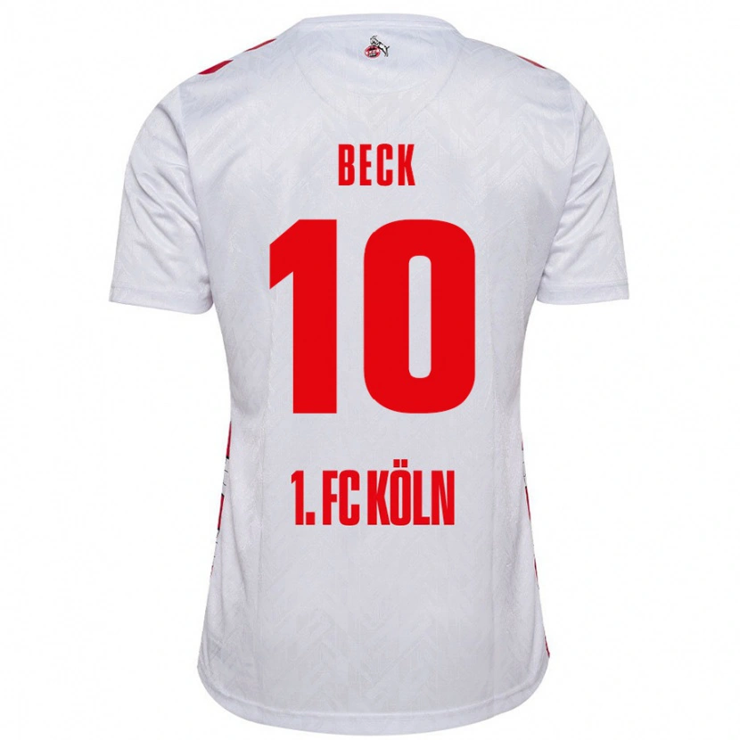 Danxen Kinderen Sharon Beck #10 Wit Rood Thuisshirt Thuistenue 2024/25 T-Shirt