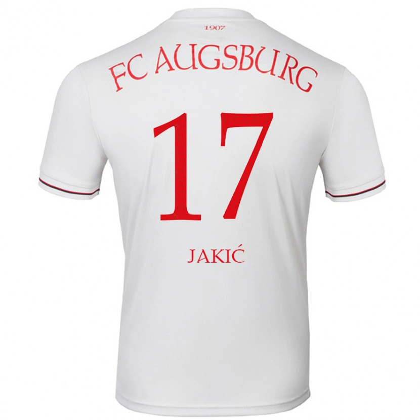 Danxen Kinderen Kristijan Jakic #17 Wit Thuisshirt Thuistenue 2024/25 T-Shirt