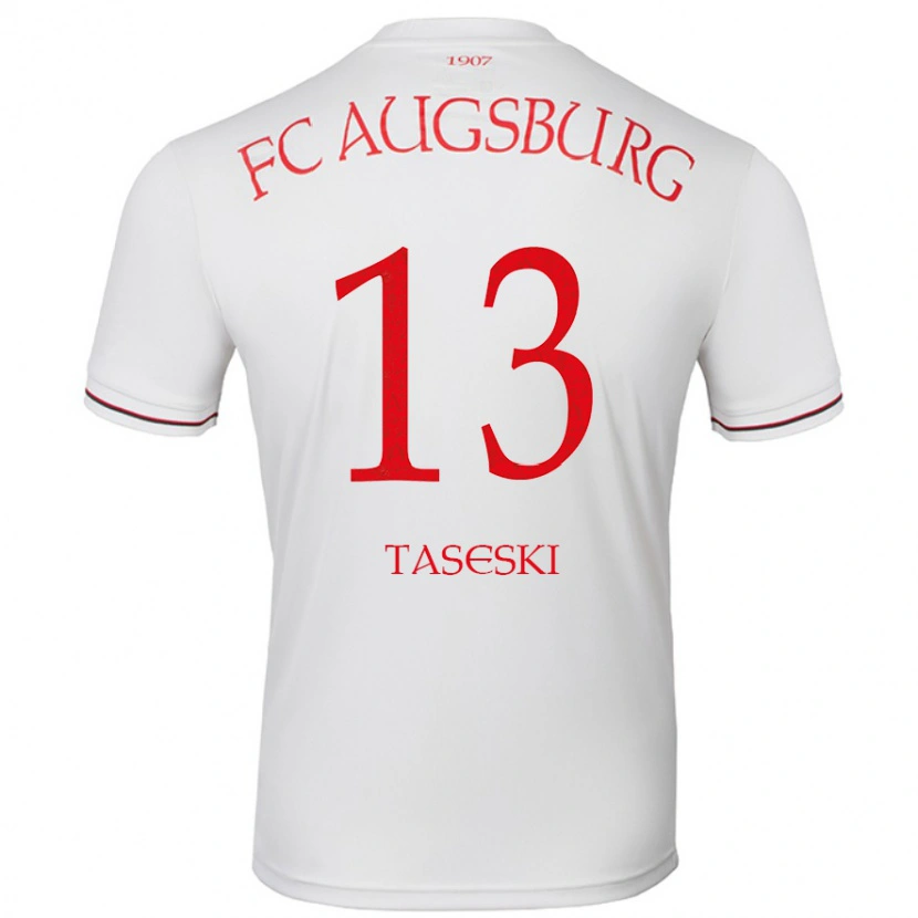 Danxen Kinderen Kristijan Taseski #13 Wit Thuisshirt Thuistenue 2024/25 T-Shirt