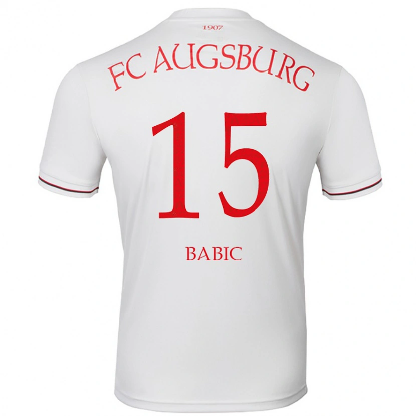 Danxen Kinderen David Babic #15 Wit Thuisshirt Thuistenue 2024/25 T-Shirt