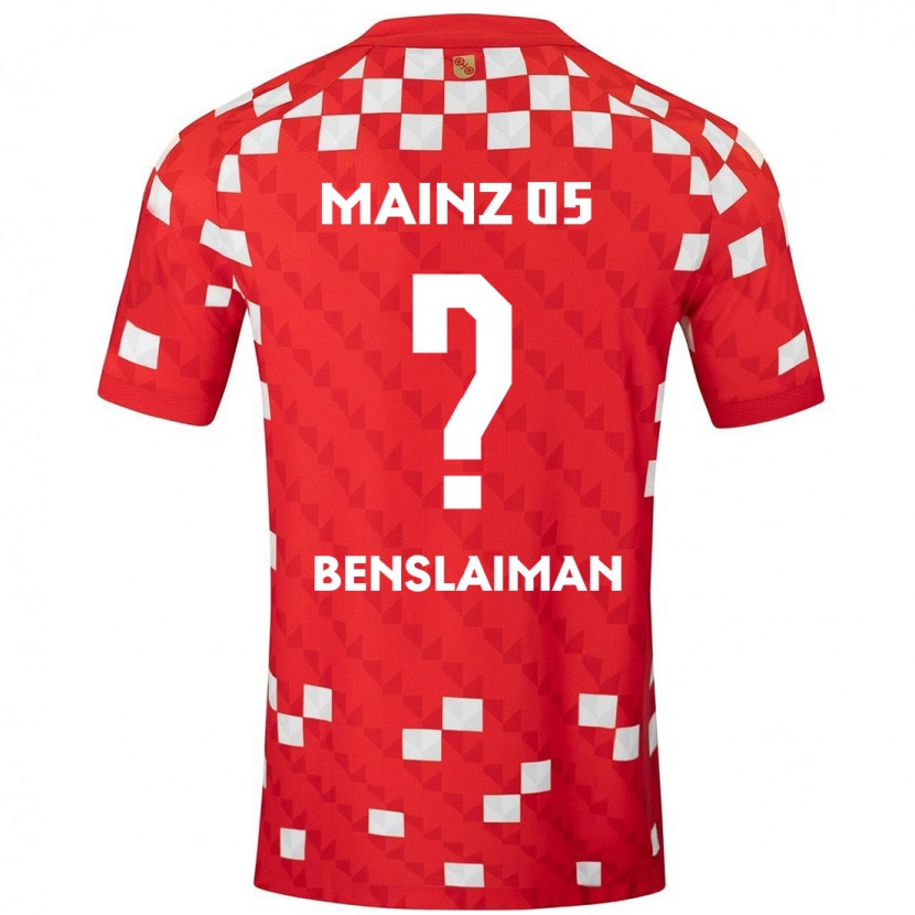 Danxen Kinderen Mohamed Benslaiman #0 Wit Rood Thuisshirt Thuistenue 2024/25 T-Shirt