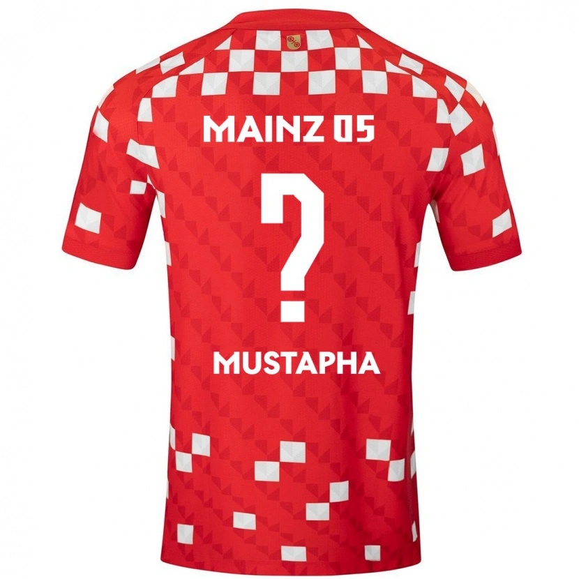 Danxen Kinderen Jesaja Mustapha #0 Wit Rood Thuisshirt Thuistenue 2024/25 T-Shirt