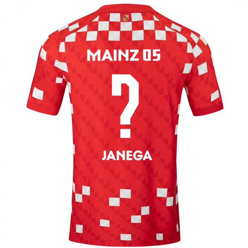 Danxen Kinderen Jan Janega #0 Wit Rood Thuisshirt Thuistenue 2024/25 T-Shirt