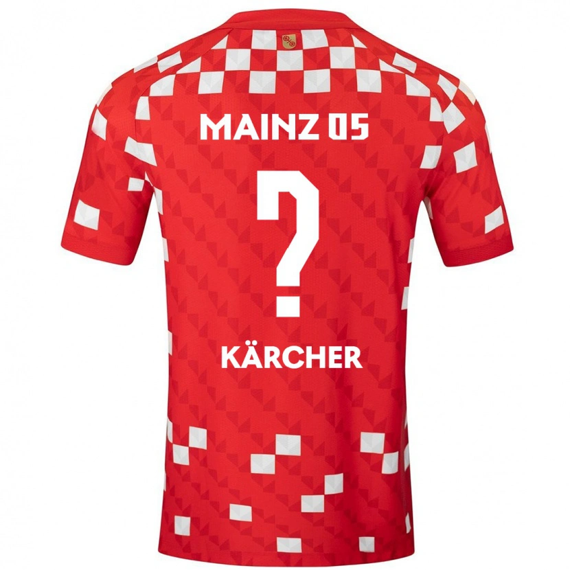 Danxen Kinderen Bent Kärcher #0 Wit Rood Thuisshirt Thuistenue 2024/25 T-Shirt