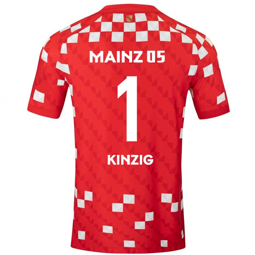 Danxen Kinderen Maximilian Kinzig #1 Wit Rood Thuisshirt Thuistenue 2024/25 T-Shirt