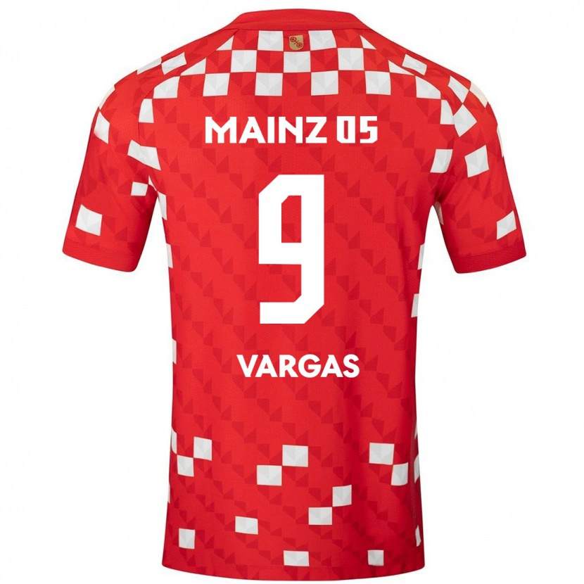 Danxen Kinderen Nayrobi Vargas #9 Wit Rood Thuisshirt Thuistenue 2024/25 T-Shirt