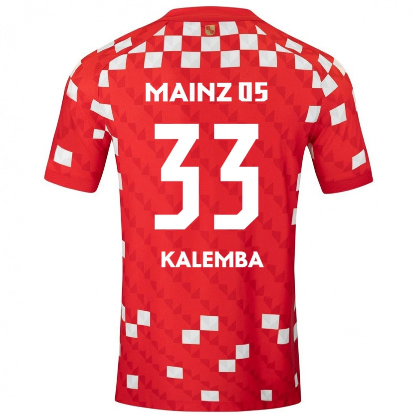 Danxen Kinderen Marcel Kalemba #33 Wit Rood Thuisshirt Thuistenue 2024/25 T-Shirt