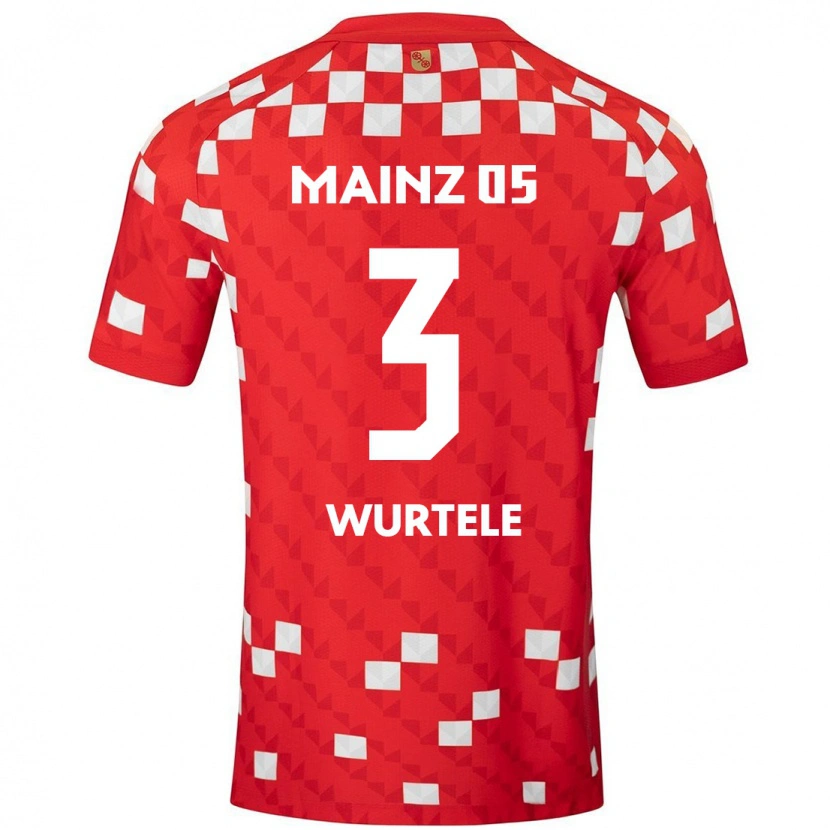 Danxen Kinderen Fabienne Würtele #3 Wit Rood Thuisshirt Thuistenue 2024/25 T-Shirt