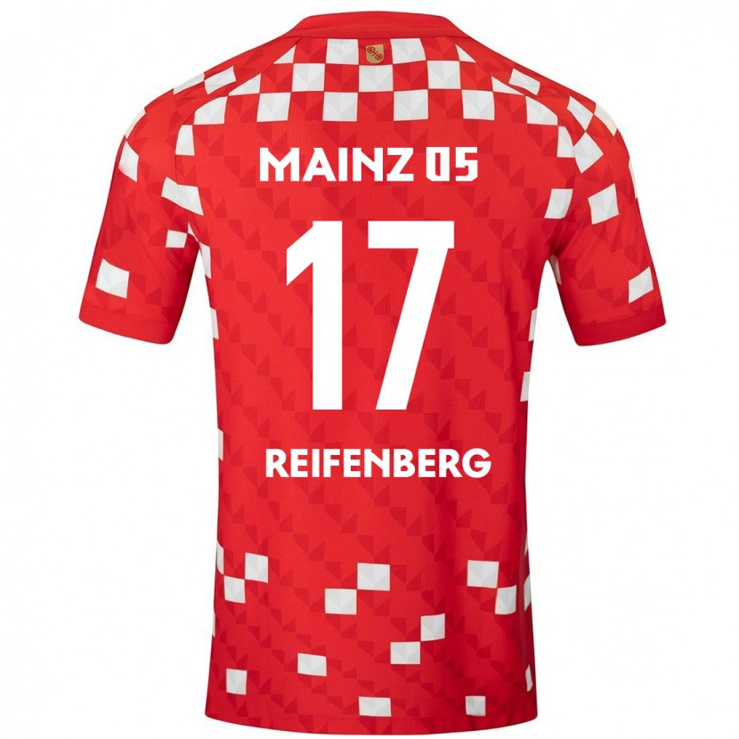 Danxen Kinderen Michelle Reifenberg #17 Wit Rood Thuisshirt Thuistenue 2024/25 T-Shirt