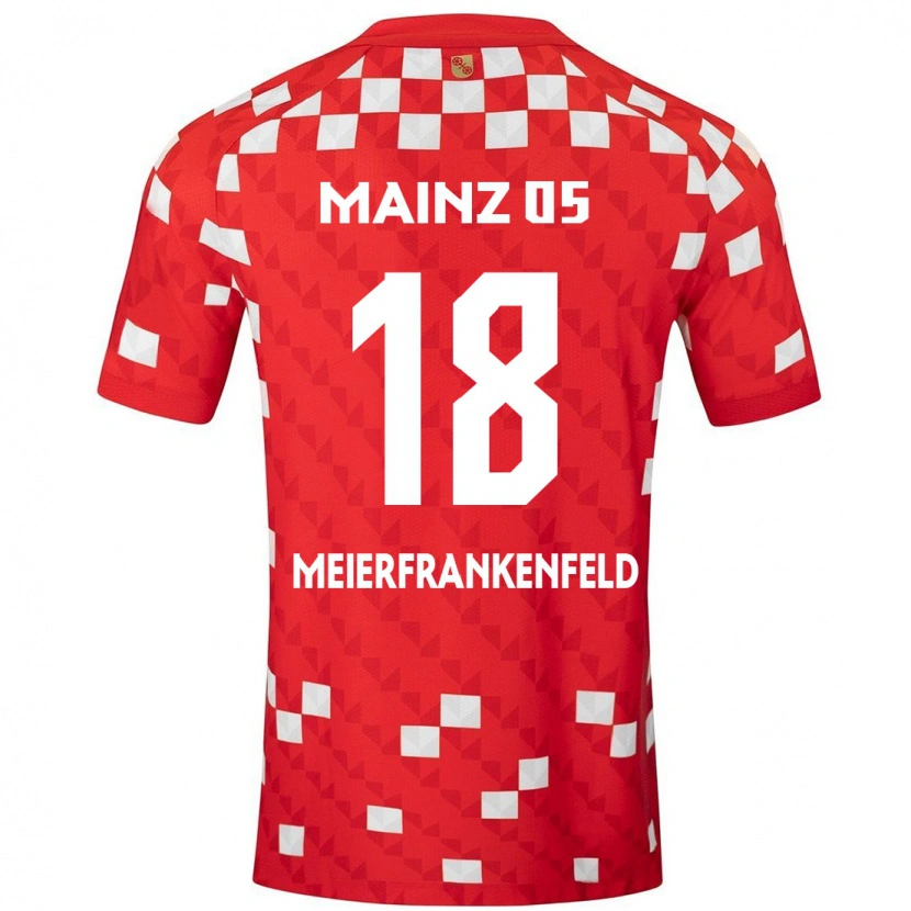 Danxen Kinderen Jana Meierfrankenfeld #18 Wit Rood Thuisshirt Thuistenue 2024/25 T-Shirt