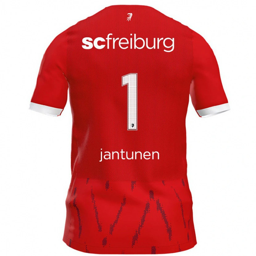 Danxen Kinderen Jaaso Jantunen #1 Rood Thuisshirt Thuistenue 2024/25 T-Shirt