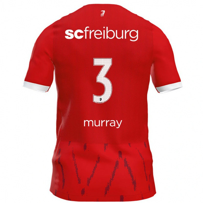 Danxen Kinderen Drew Murray #3 Rood Thuisshirt Thuistenue 2024/25 T-Shirt