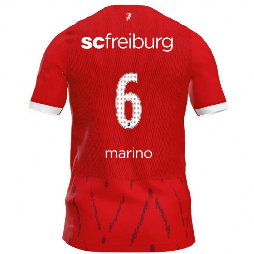 Danxen Kinderen Luca Marino #6 Rood Thuisshirt Thuistenue 2024/25 T-Shirt