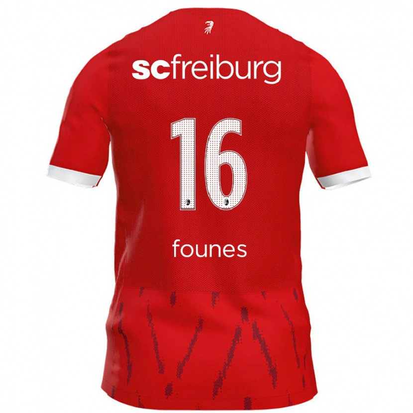 Danxen Kinderen Kevin Founes #16 Rood Thuisshirt Thuistenue 2024/25 T-Shirt