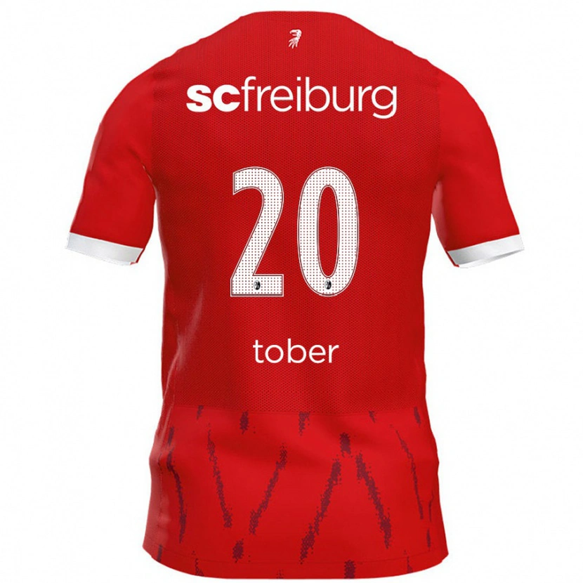 Danxen Kinderen Louis Tober #20 Rood Thuisshirt Thuistenue 2024/25 T-Shirt