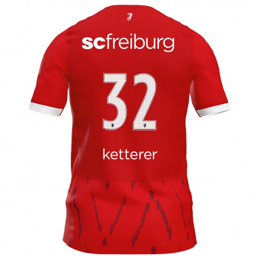 Danxen Kinderen Ashley Ketterer #32 Rood Thuisshirt Thuistenue 2024/25 T-Shirt