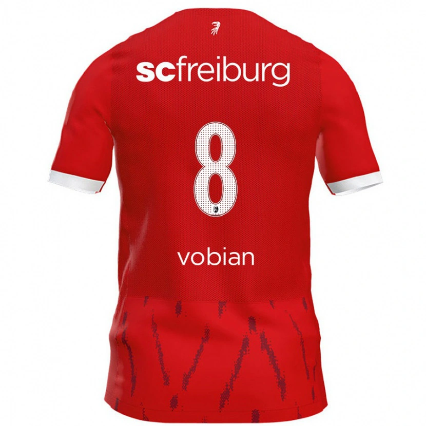 Danxen Kinderen Selina Vobian #8 Rood Thuisshirt Thuistenue 2024/25 T-Shirt