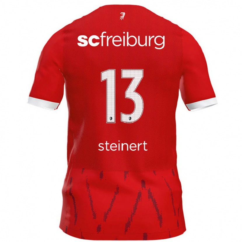 Danxen Kinderen Judith Steinert #13 Rood Thuisshirt Thuistenue 2024/25 T-Shirt