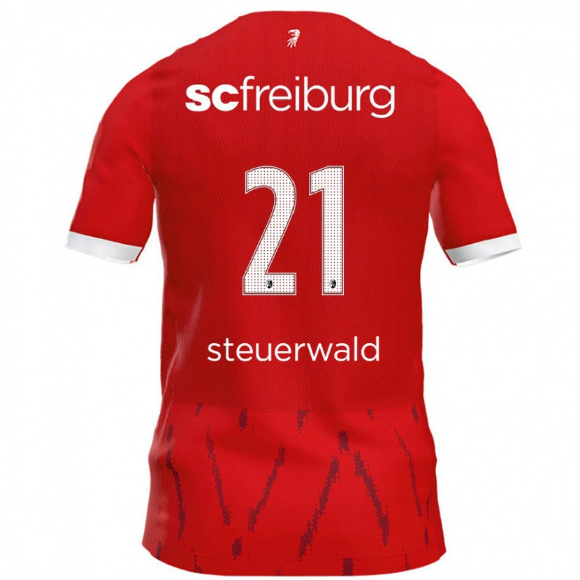 Danxen Kinderen Samantha Steuerwald #21 Rood Thuisshirt Thuistenue 2024/25 T-Shirt