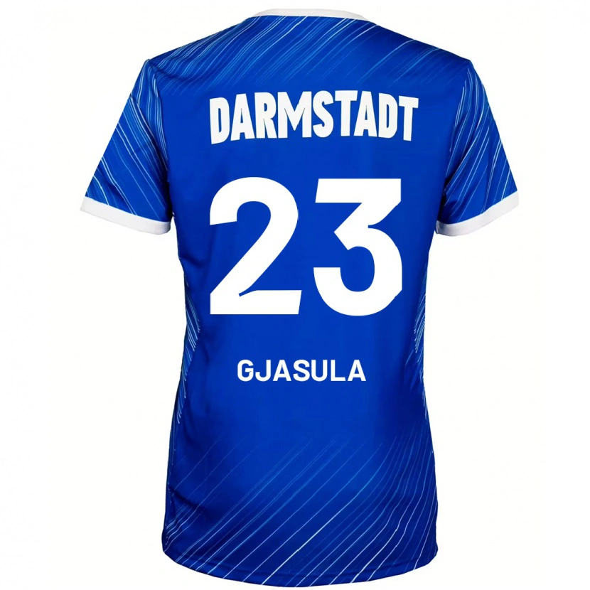 Danxen Kinderen Klaus Gjasula #23 Blauw Wit Thuisshirt Thuistenue 2024/25 T-Shirt