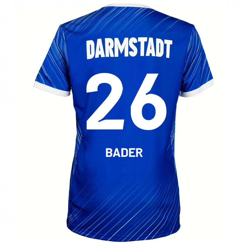 Danxen Kinderen Matthias Bader #26 Blauw Wit Thuisshirt Thuistenue 2024/25 T-Shirt