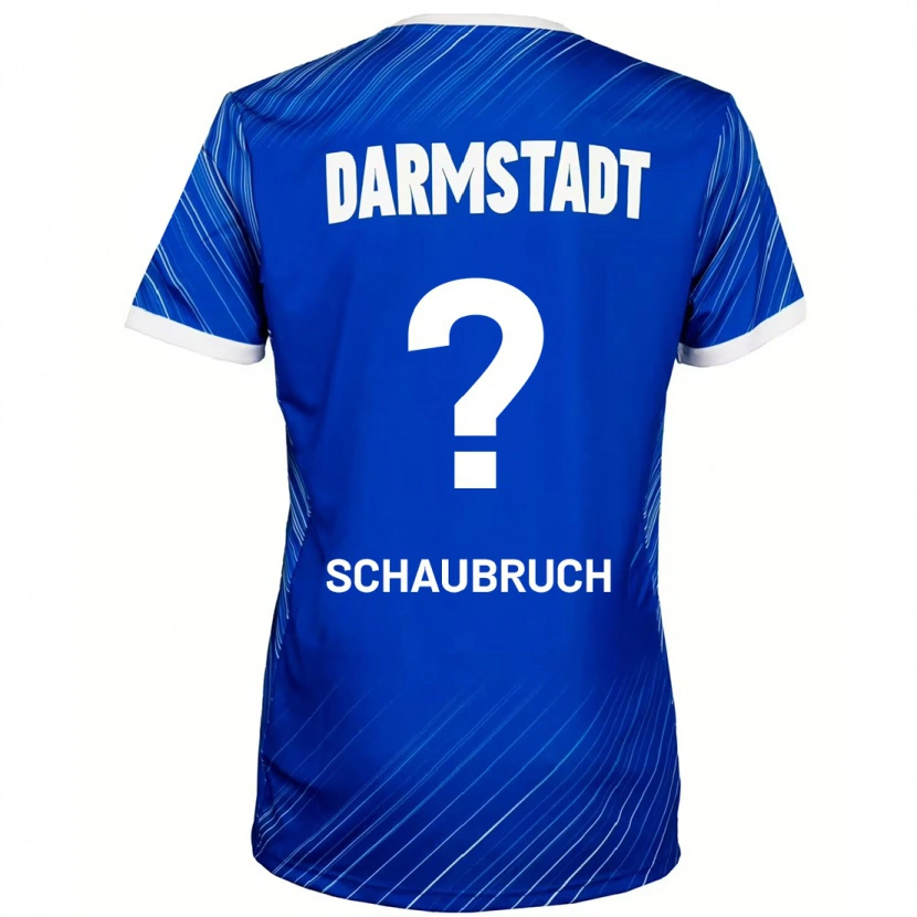 Danxen Kinderen Julian Schaubruch #0 Blauw Wit Thuisshirt Thuistenue 2024/25 T-Shirt