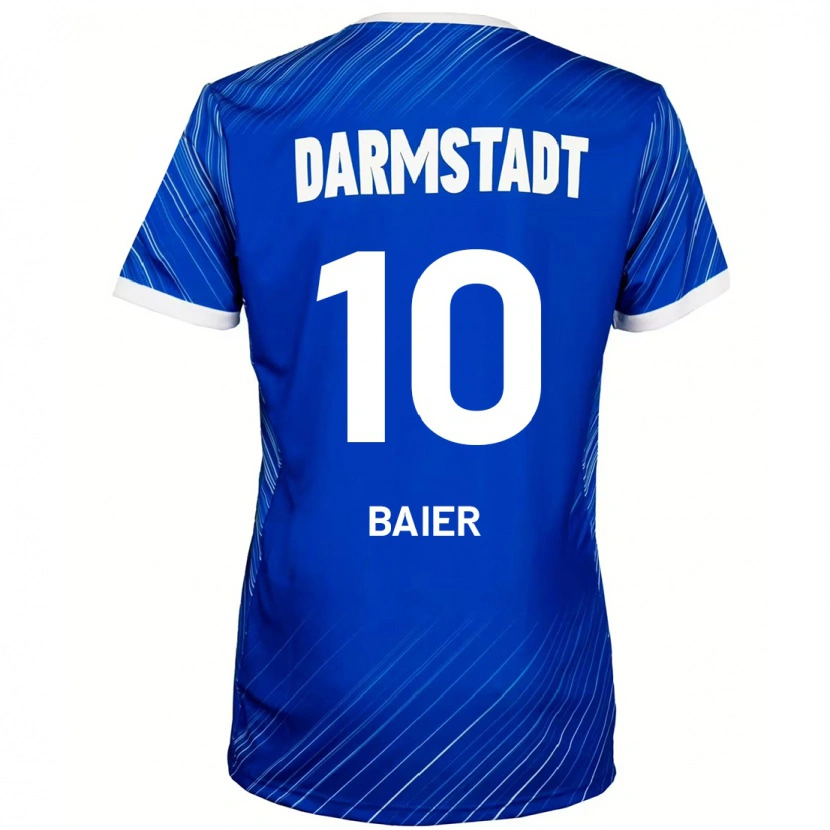 Danxen Kinderen Nico Baier #10 Blauw Wit Thuisshirt Thuistenue 2024/25 T-Shirt