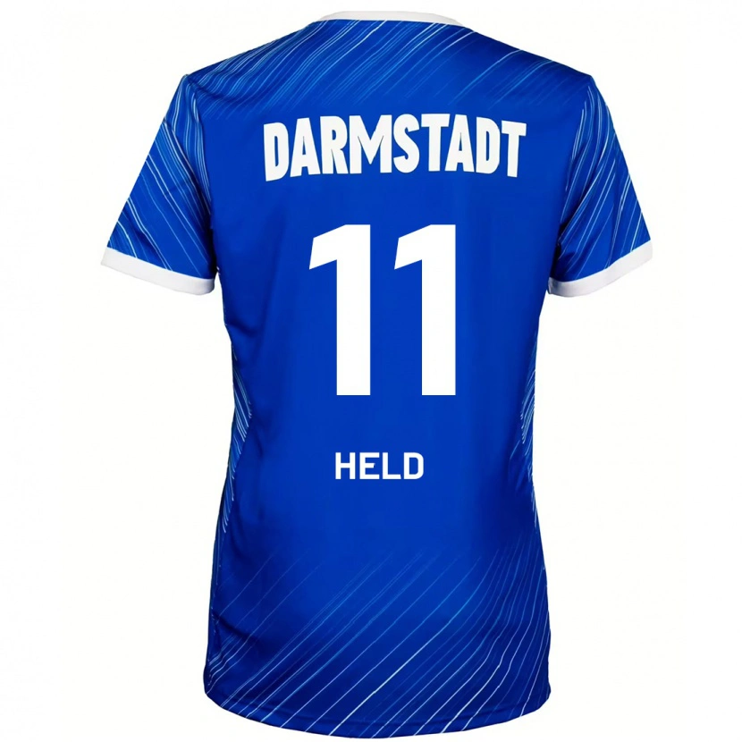 Danxen Kinderen Henry Held #11 Blauw Wit Thuisshirt Thuistenue 2024/25 T-Shirt