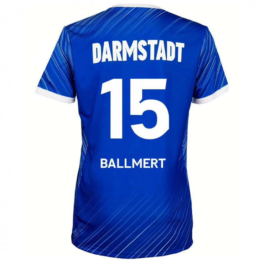 Danxen Kinderen Markus Ballmert #15 Blauw Wit Thuisshirt Thuistenue 2024/25 T-Shirt