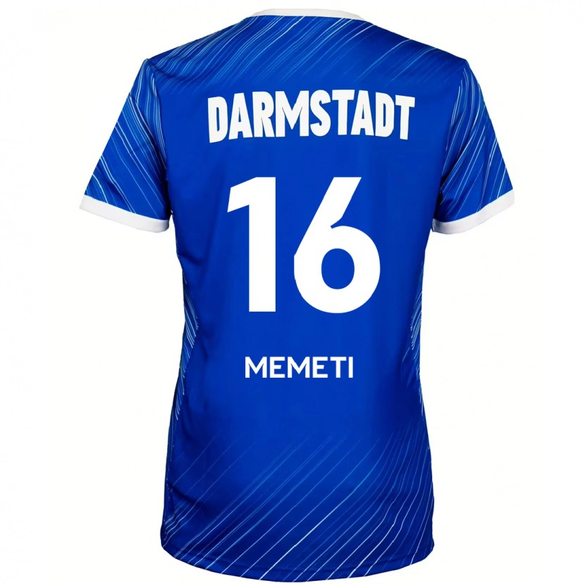 Danxen Kinderen Dilon Memeti #16 Blauw Wit Thuisshirt Thuistenue 2024/25 T-Shirt