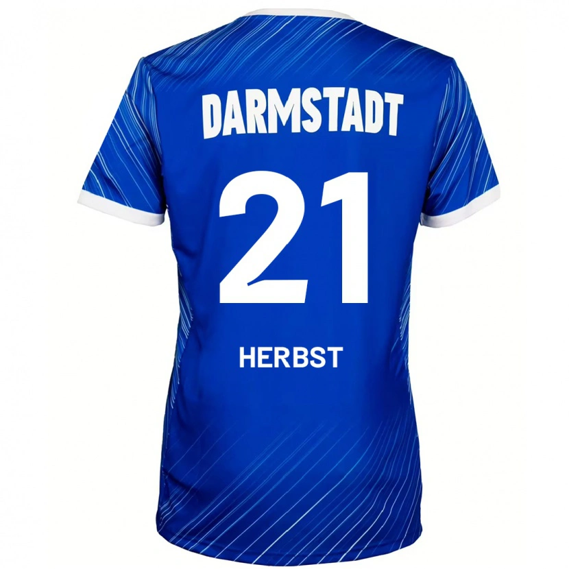 Danxen Kinderen Milian Herbst #21 Blauw Wit Thuisshirt Thuistenue 2024/25 T-Shirt