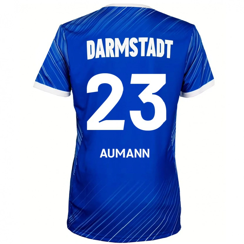 Danxen Kinderen Emil Aumann #23 Blauw Wit Thuisshirt Thuistenue 2024/25 T-Shirt