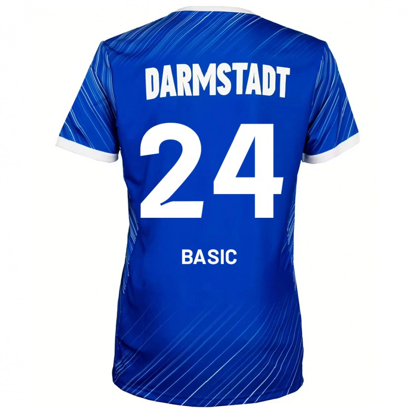 Danxen Kinderen Benjamin Basic #24 Blauw Wit Thuisshirt Thuistenue 2024/25 T-Shirt