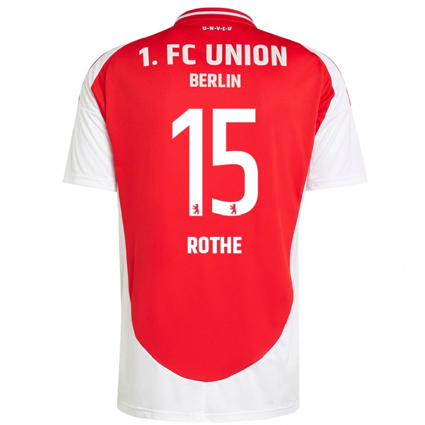 Danxen Kinderen Tom Rothe #15 Rood Wit Thuisshirt Thuistenue 2024/25 T-Shirt