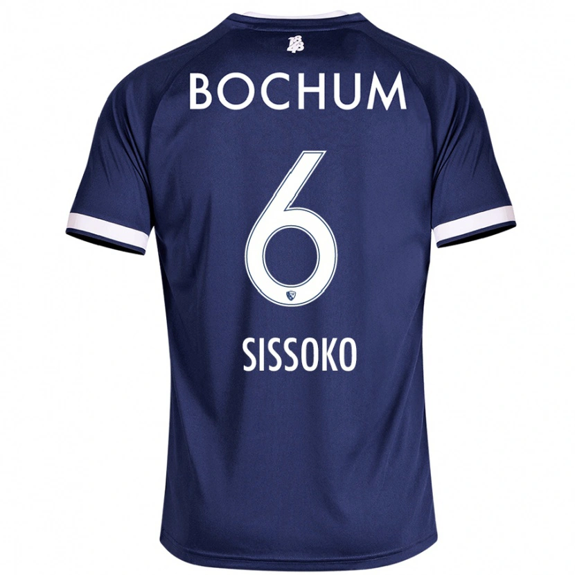 Danxen Kinderen Ibrahima Sissoko #6 Donkerblauw Thuisshirt Thuistenue 2024/25 T-Shirt